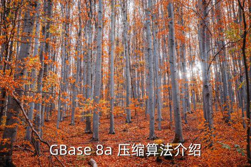 GBase 8a 壓縮算法介紹