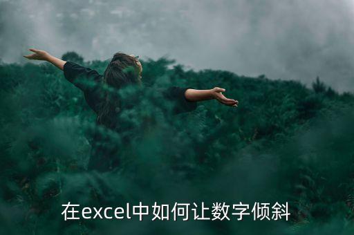 在excel中如何讓數(shù)字傾斜