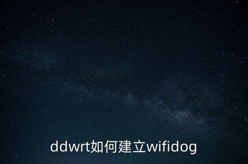 ddwrt如何建立wifidog