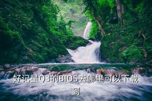 好記星Q3的BIOS去哪里可以下載到