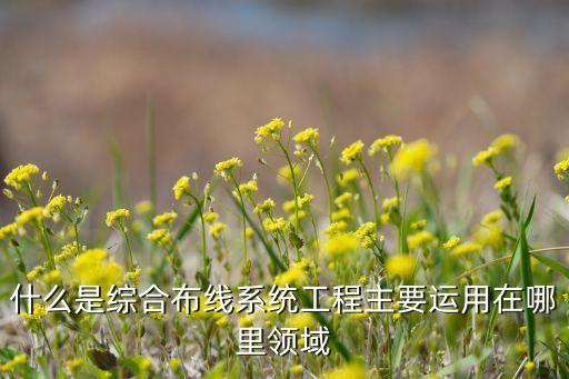綜合布線系統(tǒng)，什么是綜合布線系統(tǒng)工程主要運用在哪里領(lǐng)域