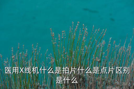 x線機，X線機的主要組成是哪些