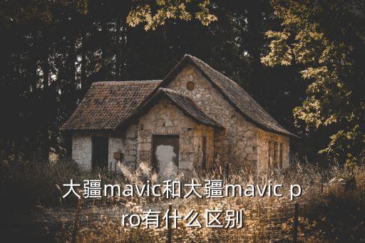 大疆mavic和大疆mavic pro有什么區(qū)別