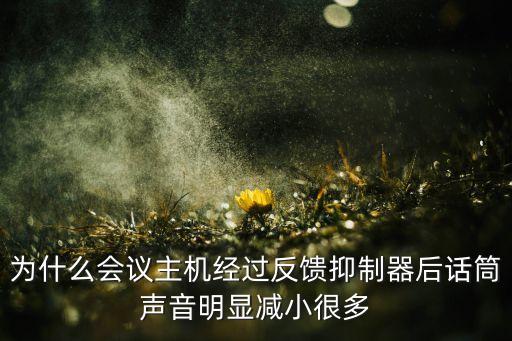 反饋抑制器，反饋抑制器怎么調(diào)節(jié)出來的聲音比較好