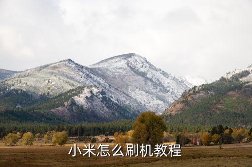 小米怎么刷機教程
