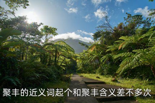 聚豐的近義詞起個和聚豐含義差不多次