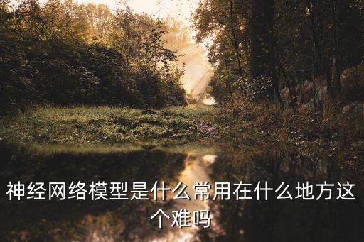 深度神經(jīng)網(wǎng)絡(luò)模型，神經(jīng)網(wǎng)絡(luò)模型是什么常用在什么地方這個難嗎