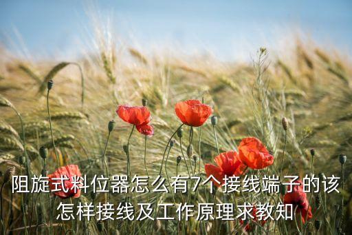 阻旋式料位器怎么有7個(gè)接線端子的該怎樣接線及工作原理求教知