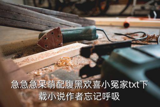 急急急呆萌配腹黑歡喜小冤家txt下載小說作者忘記呼吸