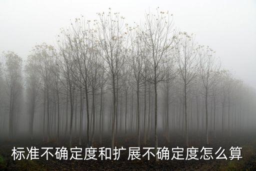 標(biāo)準(zhǔn)不確定度和擴(kuò)展不確定度怎么算