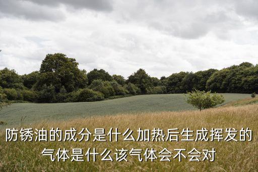 防銹油的成分是什么加熱后生成揮發(fā)的氣體是什么該氣體會不會對