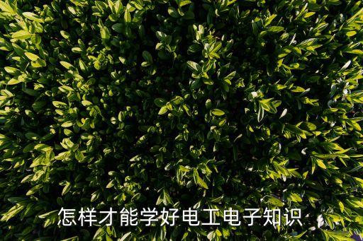從零開(kāi)始學(xué)電工，怎樣才能學(xué)好電工電子知識(shí)