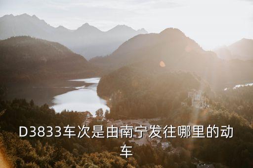 D3833車次是由南寧發(fā)往哪里的動(dòng)車
