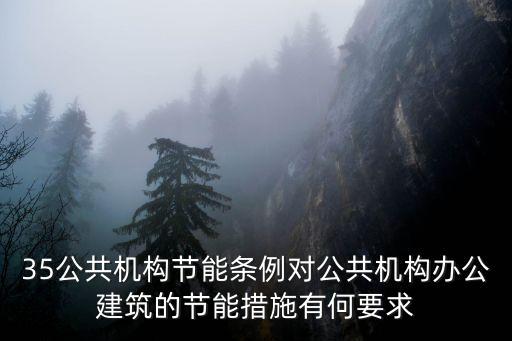 35公共機(jī)構(gòu)節(jié)能條例對公共機(jī)構(gòu)辦公建筑的節(jié)能措施有何要求