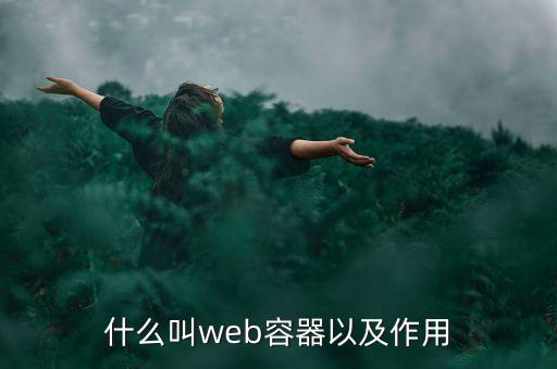 web容器，什么叫web容器以及作用