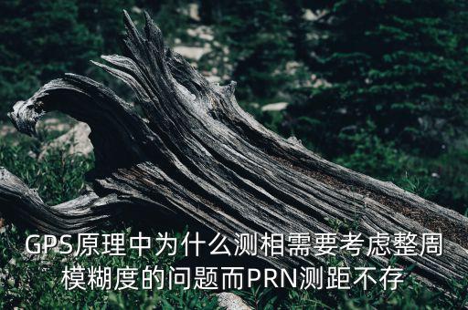 GPS原理中為什么測相需要考慮整周模糊度的問題而PRN測距不存
