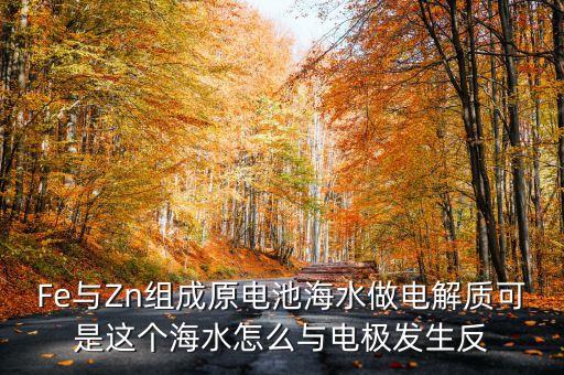 Fe與Zn組成原電池海水做電解質(zhì)可是這個(gè)海水怎么與電極發(fā)生反