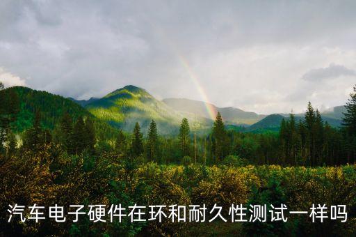 汽車電子硬件在環(huán)和耐久性測試一樣嗎