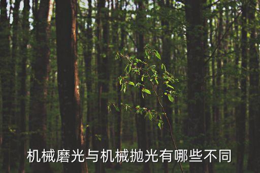 機(jī)械拋光，機(jī)械磨光與機(jī)械拋光有哪些不同