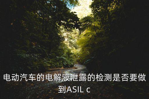 電動(dòng)汽車的電解液泄露的檢測(cè)是否要做到ASIL c