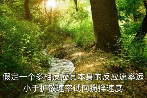 假定一個多相反應其本身的反應速率遠小于擴散速率試問攪拌速度