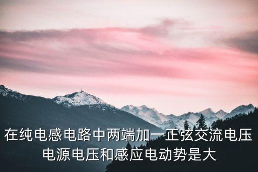在純電感電路中兩端加一正弦交流電壓電源電壓和感應(yīng)電動(dòng)勢(shì)是大