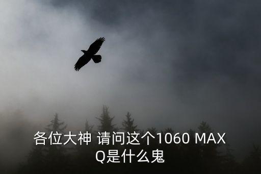 各位大神 請問這個1060 MAXQ是什么鬼