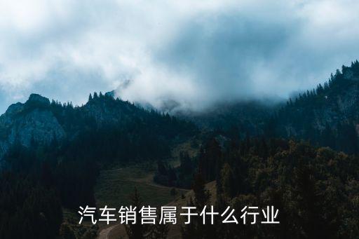汽車屬于什么行業(yè)，汽車屬于什么領(lǐng)域啊