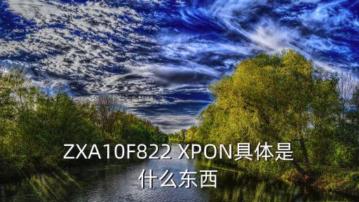 ZXA10F822 XPON具體是什么東西