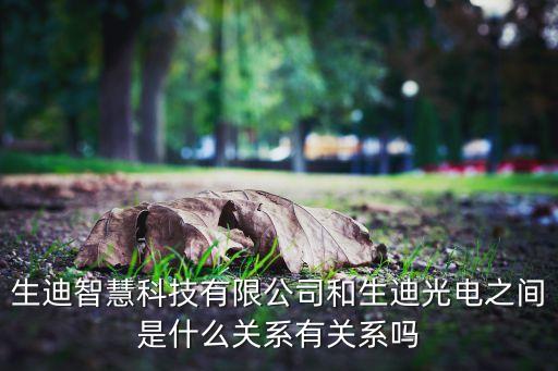 生迪，生迪智慧科技有限公司和生迪光電之間是什么關(guān)系有關(guān)系嗎