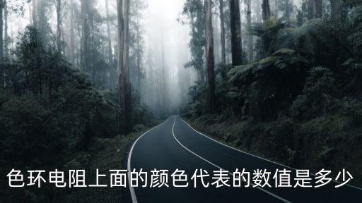 電阻顏色對照表，電阻上的顏色圈代表什么意思