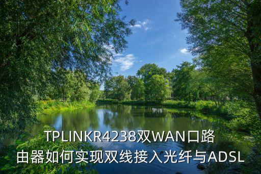 TPLINKR4238雙WAN口路由器如何實(shí)現(xiàn)雙線接入光纖與ADSL