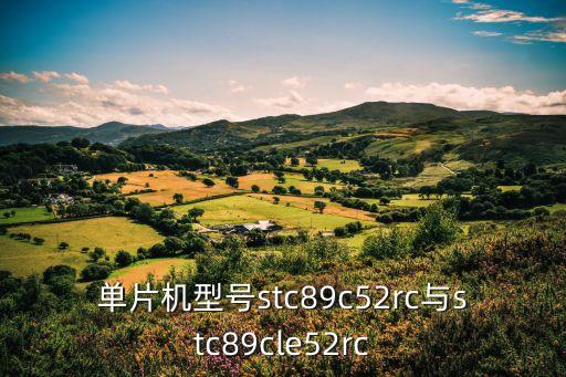 單片機(jī)型號stc89c52rc與stc89cle52rc
