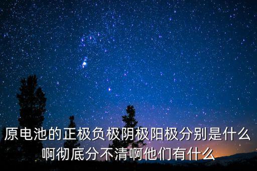 原電池的正極負(fù)極陰極陽極分別是什么啊徹底分不清啊他們有什么