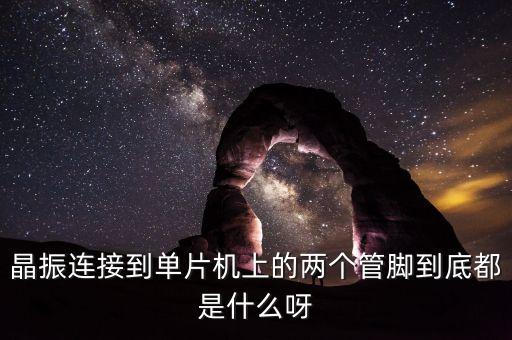 晶振連接到單片機(jī)上的兩個(gè)管腳到底都是什么呀