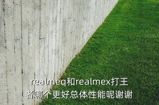 realmeq，realmeq和realmex打王者哪個(gè)更好總體性能呢謝謝