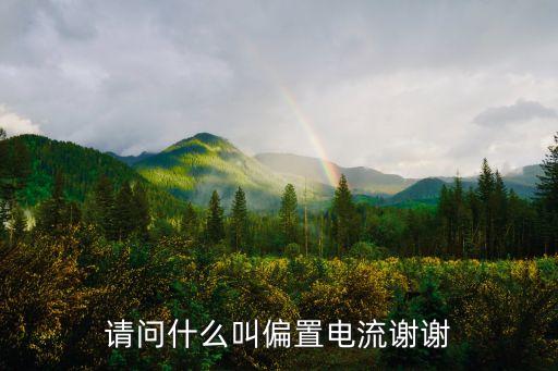 請問什么叫偏置電流謝謝