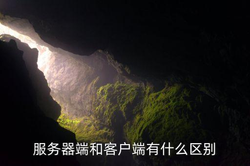 服務(wù)器端，什么是監(jiān)控的服務(wù)器端和客戶端