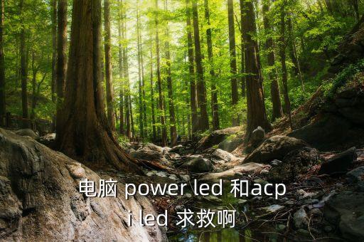 電腦 power led 和acpi led 求救啊