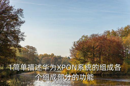 xPON，1簡單描述華為XPON系統(tǒng)的組成各個組成部分的功能