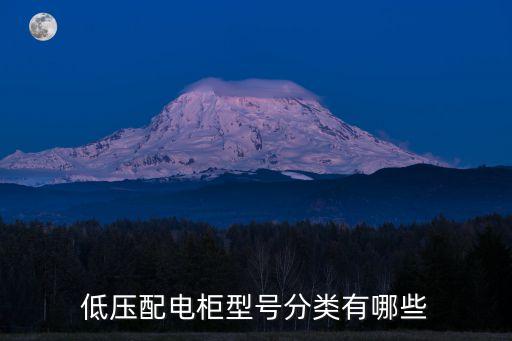 低壓配電柜型號分類有哪些
