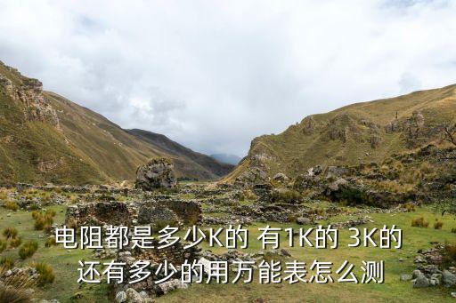 電阻都是多少K的 有1K的 3K的 還有多少的用萬能表怎么測