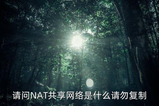 請問NAT共享網(wǎng)絡(luò)是什么請勿復(fù)制