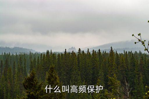 什么叫高頻保護(hù)