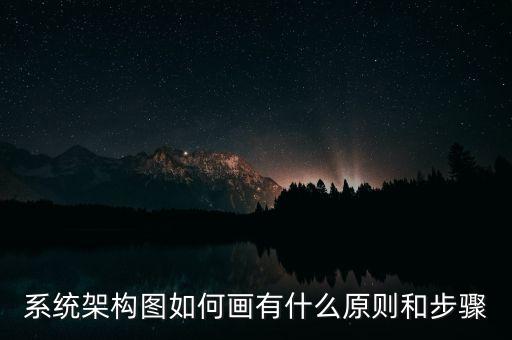 軟件系統(tǒng)架構(gòu)圖，系統(tǒng)架構(gòu)圖如何畫有什么原則和步驟