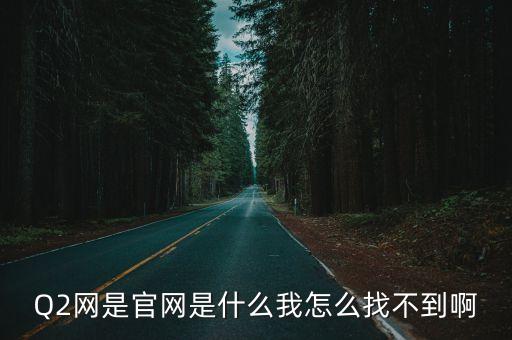 Q2網(wǎng)是官網(wǎng)是什么我怎么找不到啊
