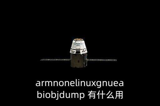 armnonelinuxgnueabiobjdump 有什么用