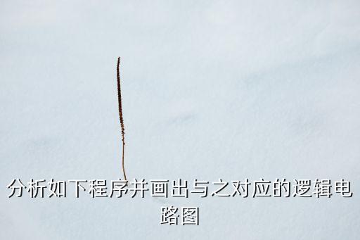 分析如下程序并畫(huà)出與之對(duì)應(yīng)的邏輯電路圖