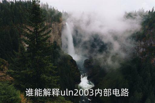 誰(shuí)能解釋uln2003內(nèi)部電路