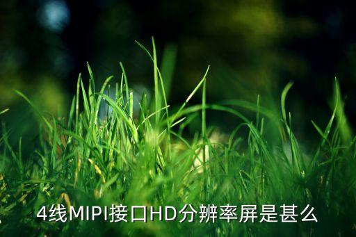 4線MIPI接口HD分辨率屏是甚么